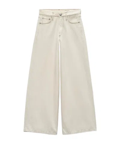 Rag & Bone Wide-leg Jeans In White