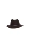 Rag & Bone Wide-rimmed Hat In Deep Espresso Coffee