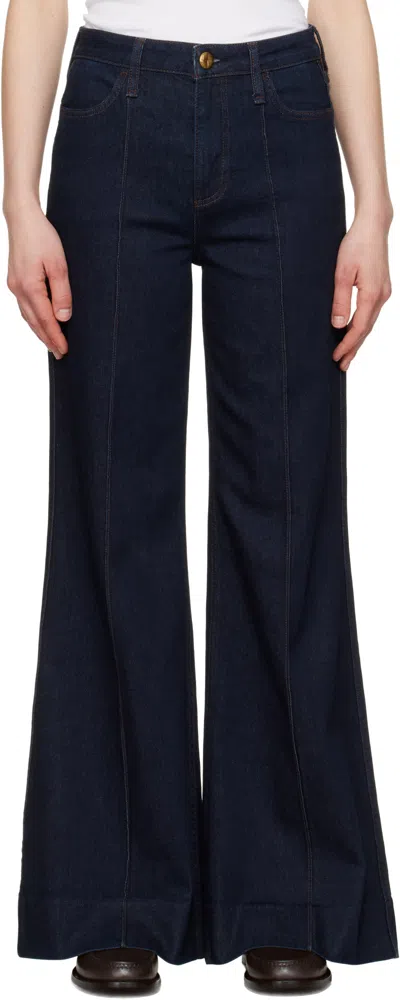 Rag & Bone Wide Skylar High-rise Jeans In Rinse