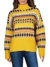 Rag & Bone Willow Fair Isle Wool Turtleneck Sweater In Yellow
