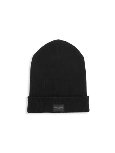 Rag & Bone Women's Addison Fine-knit Beanie In Black