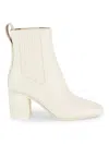 Rag & Bone Astra Leather Square-toe Chelsea Boots In Antique White