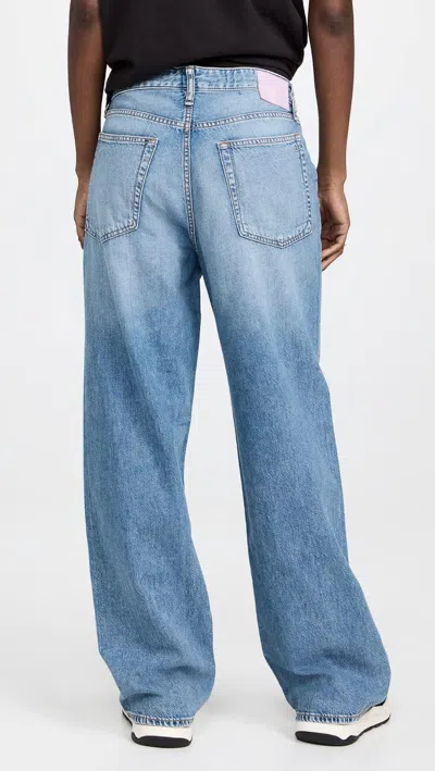 Rag & Bone Women's Audrey Featherweight Logan Wide Leg Denim Jeans In Blue