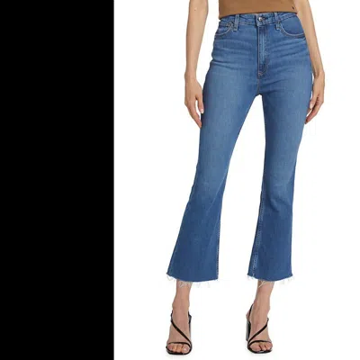 Rag & Bone Women Casey High-rise Ankle Flare Jeans In Black