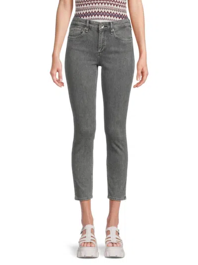 Rag & Bone Women's Cate Mid Rise Faded Skinny Jeans In Grey