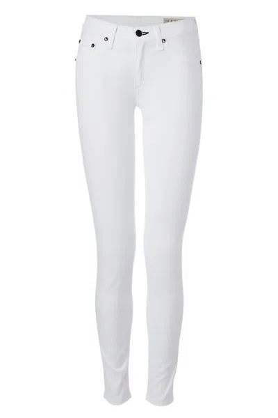 Rag & Bone Women Coated Capri Skinny Jeans In White