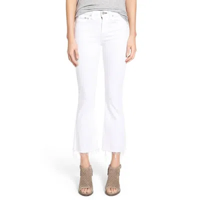 Rag & Bone Women Crop Flare Jeans In White