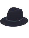 Rag & Bone Women's Floppy Brim Fedora Hat In Navy In Black