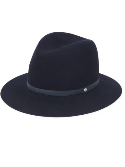 Rag & Bone Women's Floppy Brim Fedora Hat In Navy In Black