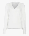 Rag & Bone The Knit Vee Ls In White In White