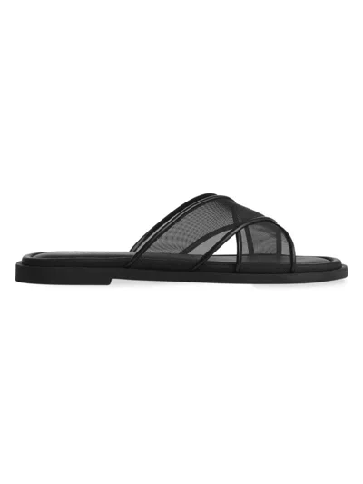 RAG & BONE WOMEN'S GEO MESH CROSS-STRAP SANDALS