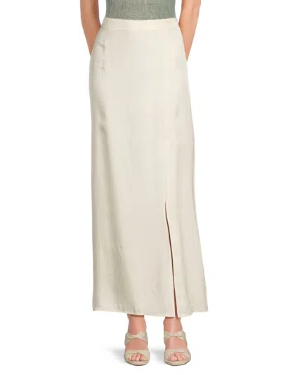 Rag & Bone Women's Ilana Silk Blend Maxi Skirt In Ivory