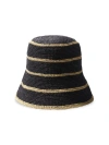 Rag & Bone Black Jade Rollable Bucket Hat In Black Multi