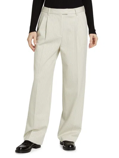Rag & Bone Women's Marianne Ponte Striped Pants In Ivory Stripe