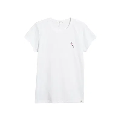 Rag & Bone Women's Matchstick Short Sleeve T-shirt In White