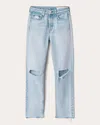 Rag & Bone Shea Ripped High Waist Relaxed Straight Leg Jeans In Blue