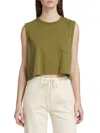 Rag & Bone Women's Mini Slub Tank Top In Military Olive