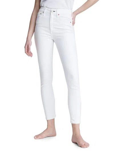 Rag & Bone Women's Nina High Rise Skinny Jeans In White