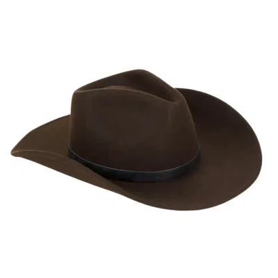 Rag & Bone Women's Ohara Wool Cowboy Hat In Espresso In Brown