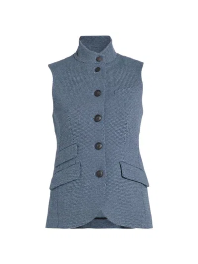 Rag & Bone Women's Slade Jacquard Vest Top In Blue Multi