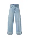 Rag & Bone Sofie Crop With Cuff Jeans Mari In Blue