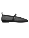 Rag & Bone Spire Mesh Mary Jane Ballerina Flats In Black