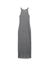 Rag & Bone Women's The Essential Rib-knit String Tank Maxi Dress In Heather Grey