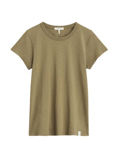 Rag & Bone Women's The Slub Cotton T-shirt In Military Olive