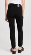 Rag & Bone Womens Logan Mid-rise Wide-leg Stretch-denim Jeans Elenna In Black