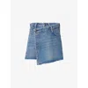 Rag & Bone Womens Amity Belina Raw-hem Denim Skort