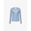 Rag & Bone Womens Miramar Long-sleeves Stretch-woven Top Antonia Xs In Antonia