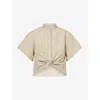 Rag & Bone Womens Bgstr Gretchen Striped Cotton Top