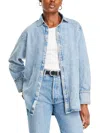 Rag & Bone Embroidered Acid-wash Denim Shirt In Multi