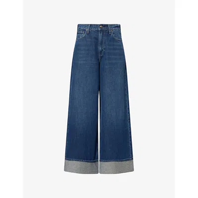 Rag & Bone Womens The Sofie Rhinestone-cuffs Denim Jeans Dwnjl