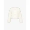 Rag & Bone Womens Ivory Kaia Bouclé Knitted Cardigan In Ivory