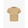 Rag & Bone Womens Khkim Luca Striped Stretch-knit Top Xs