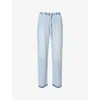 Rag & Bone Womens Feather Logan Relaxed-fit Cotton-blend Denim Jeans Kierra In Kierra