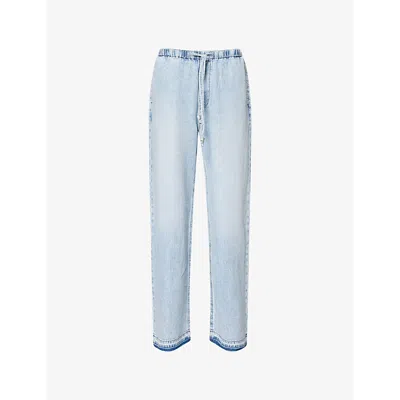 Rag & Bone Womens Feather Logan Relaxed-fit Cotton-blend Denim Jeans Kierra