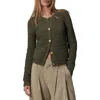 Rag & Bone Womens Knit Cardigan Sweater In Green