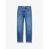 Rag & Bone Womens Baggy Dre Straight-leg Featherweight Denim Jeans Millerton In Millerton