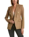 Rag & Bone Preston Heavy Twill Wool Blazer In Brown
