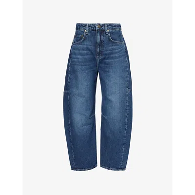 Rag & Bone Womens Teo Charlie Regular-fit Barrel-leg Denim Jeans