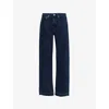 Rag & Bone Womens Logan Mid-rise Wide-leg Stretch-denim Jeans Elenna In Elenna