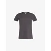 Rag & Bone Womens Greystone The Slub Exposed-seams Organic-cotton T-shirt