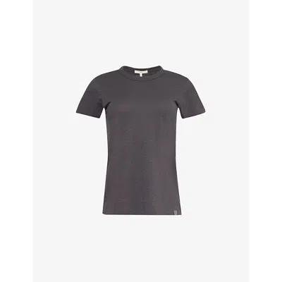 Rag & Bone Womens Greystone The Slub Exposed-seams Organic-cotton T-shirt