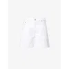 Rag & Bone Kaia High-rise Cut-off Denim Shorts In White