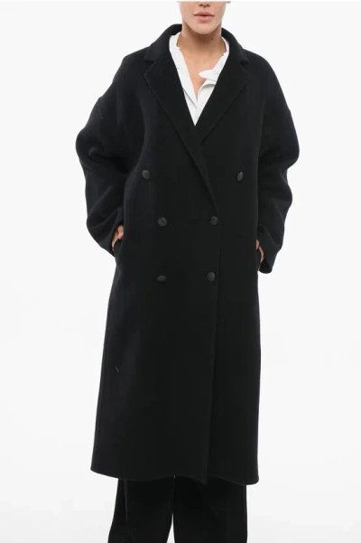 Rag & Bone Wool Blend Double-breasted Coat In Black