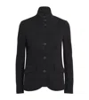 Rag & Bone Wool Stand-collar Slade Blazer In Black
