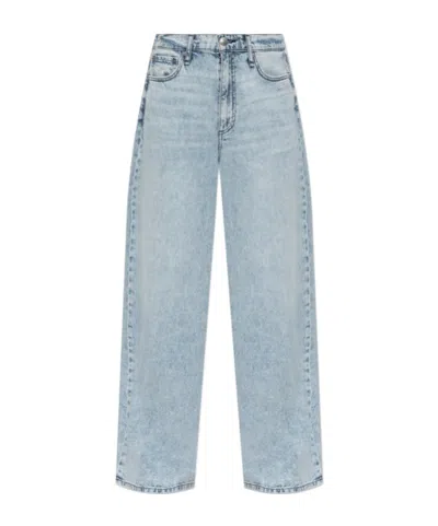 Rag & Bone Y Belt-ring Denim Pants In Gray