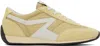 Rag & Bone Retro Mixed Leather Runner Sneakers In Creammult